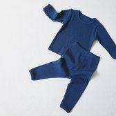 BonBini's pure Katoenen pyjama set Blue Mood - jongen meisje - 6 tot 9 maanden - 95% katoen 5% spandex