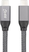 100W USB-C / Type-C mannelijk naar USB-C / Type-C mannelijk volledig functionele datakabel met E-markering, kabellengte: 2m