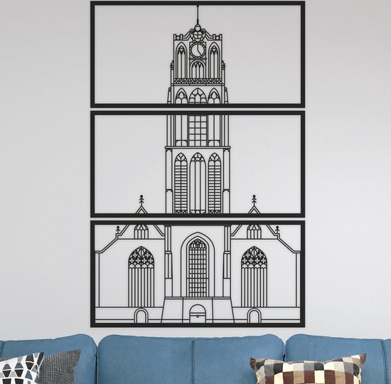 Wanddecoratie | Laurenskerk Rotterdam - L (50x90cm)