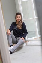 Zoso Broek Denise 216 Navy Off White 0008 0005 Dames Maat - 44