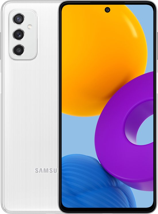 4. Samsung telefoon  Galaxy M52 5G wit