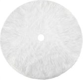 Dakta® Kerstboomrok | 90 cm diameter | Kerstboomkleed | Vloerkleed | Kerstmis | Pluche | Wit