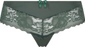 Hunkemöller Dames Lingerie Brazilian Maya  - Groen - maat 2XL