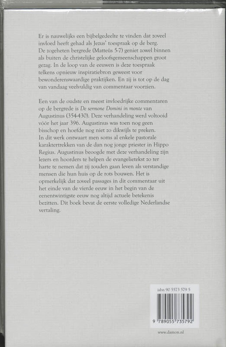 Het huis op de rots - back cover
