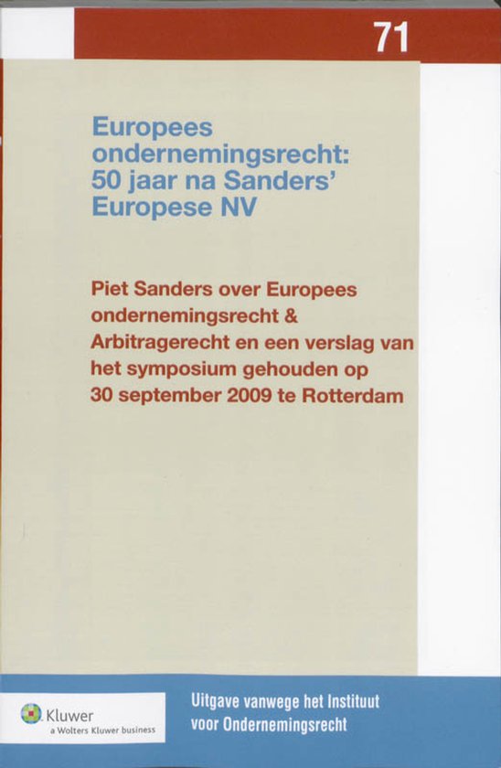 Uitgaven vanwege het Instituut voor Ondernemingsrecht, Rijks ... - cover