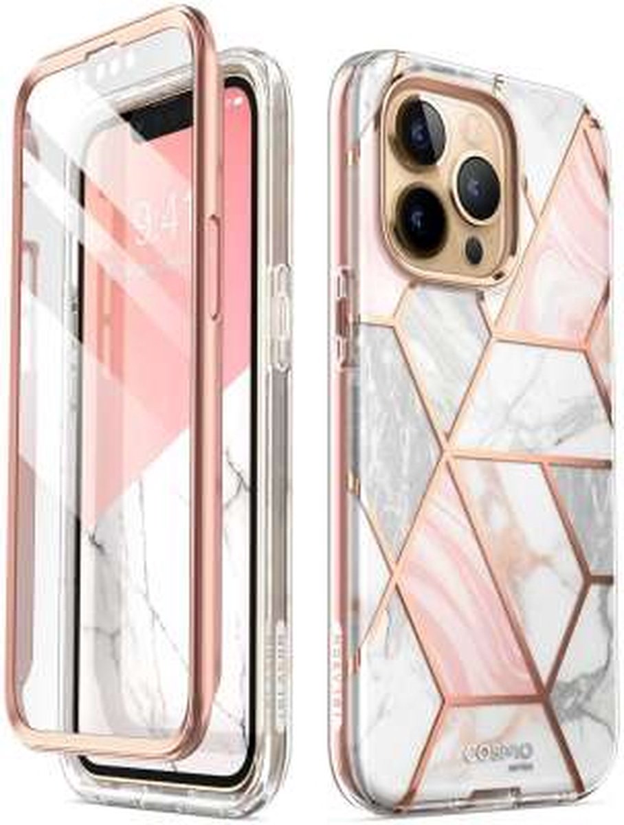 Geschikt voor Supcase iPhone 13 Pro Cosmo Case Roze