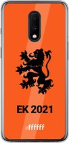 6F hoesje - geschikt voor OnePlus 7 -  Transparant TPU Case - Nederlands Elftal - EK 2021 #ffffff