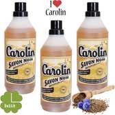 Carolin savon noir 3Lit | Glycerine Lijnzaadolie | Allesreiniger Ontvetter | Spaarzaam Krachtig | Natuurlijke zwarte zeep