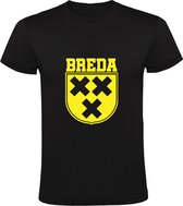 Breda | Kinder T-shirt 116 | Zwart Geel | NAC | Voetbal | Stadswapen | Noord-Brabant | Embleem