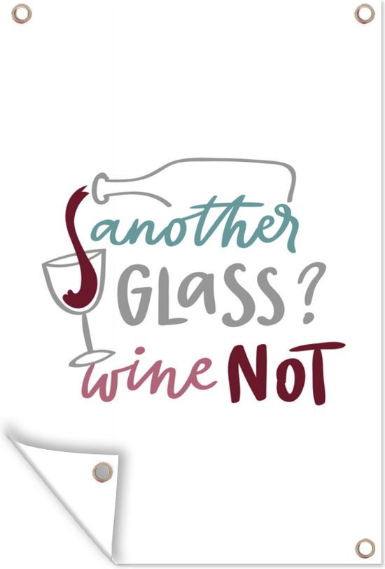 Citation De Vin Un Autre Verre Vin Pas Avec Verre A Vin 40x60 Cm Bol Com