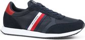 Tommy Hilfiger Sneaker Runner Low Stripes Donkerblauw - maat 45