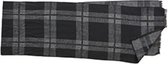 Verde Sjaal - 59-07-Black - Geweven Sjaal met Ruitpatroon - 184 x 31 cm - Super Zacht - 80% Viscose 20% Polyester - Zwart/Grijs