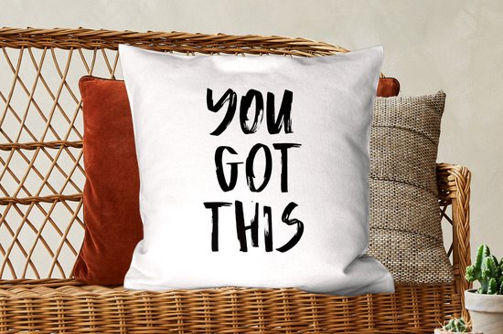 Sierkussens - Kussentjes Woonkamer - 60x60 cm - You got this - Spreuken - Quotes