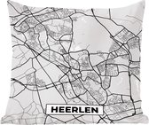 Sierkussen - City Map Heerlen - Multicolore - 50 Cm X 50 Cm
