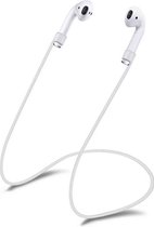 Hozard® Siliconen  anti-lost strap/koord voor Apple iPhone Airpods - Wit