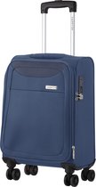 CarryOn Air Handbagagekoffer | Zachte 55cm Handbagage met TSA | anti-diefstal rits | Blauw