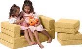 Xoft Living Kinderbank Snapsit Junior Double Geel