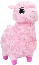 Kamparo Pluchen Knuffel Alpaca 20 Cm Junior Roze