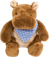 Clemens Knuffel Nijlpaard 20 Cm Pluche Donkerbruin