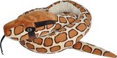 Mega pluche Birmese python slang knuffel 280 cm - Grote slangen knuffels - Knuffel dieren