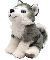 Wild Republic Knuffel Husky Junior 20 Cm Pluche Grijs/wit