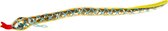 Lg-imports Knuffel Slang Junior 40 Cm Pluche Goud/blauw