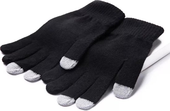 Touchscreen Handschoenen Zwart - Geschikt voor touchscreen apparaten - Heren en Dames - One size