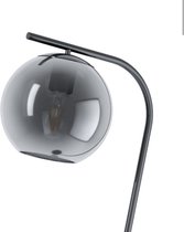 EGLO Terriente Vloerlamp - 1 lichts - h 150 cm. - E27 - Zwart met titanium glas