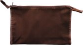 Wynie - Toilettas / Make-up Tas - 27x18x7,5 cm - Bruin - Polyester - Groot - 1 stuks