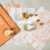 Alexandre Turpault - Rivoli - Set papieren placemats Made in France Blok van 28