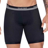 Clever Moda - Process Boxer Zwart - Maat XL - Heren Boxer - Sportboxer lange pijpen - Mannen ondergoed