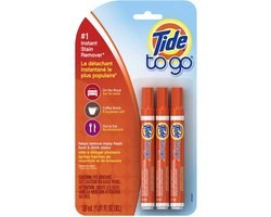 Tide To Go XL - Vlekkenreiniger - Vlekkenverwijderaar Tegen Koffievlekken, Theevlekken, Wijnvlekken, Fruitvlekken & Sausvlekken! (3x10ML)
