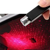 Tozy Sterrenhemel Auto met USB - Rood - Atmosphere Light | Rood | Galaxy projector | sterrenhemel | Usb auto nachtlamp
