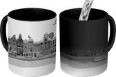 Magische Mok - Foto op Warmte Mok - de Prinsengracht - zwart wit - 350 ML