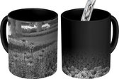 Magische Mok - Foto op Warmte Mok - Bloemenpark de Keukenhof in Zuid-Holland - zwart wit - 350 ML