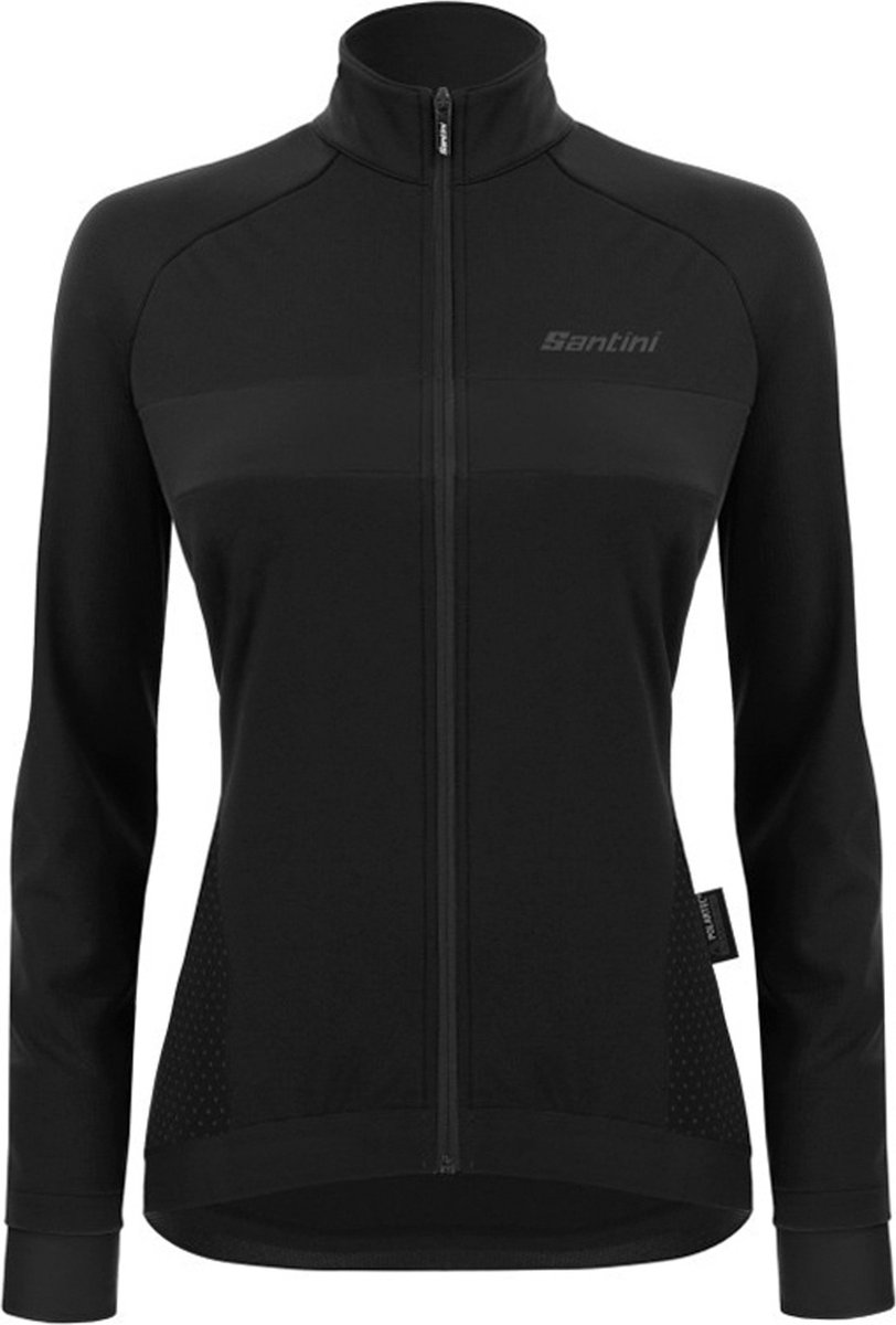 Santini Fietsjack Winter Dames Zwart - Coral Bengal Winter Jacket For Women Black - XL