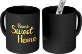 Magische Mok - Foto op Warmte Mokken - Koffiemok - Quote - Home - Marmer - Goud - Magic Mok - Beker - 350 ML - Theemok