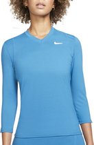 Nike Court Shirt  Sportshirt - Maat XS  - Vrouwen - blauw
