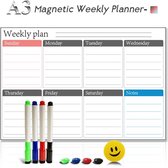 Weekplanner Whiteboard - Weekplanner Magnetisch - Whiteboard Week - Whiteboard Kalender - Maandplanner - Maandplanner Whiteboard