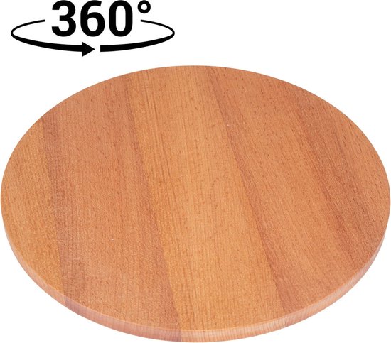 Plateau de service en bois Joy Kitchen rond ø 30 cm, étagère à tapas, plateau