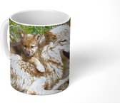 Mok - Koffiemok - Wolf - Welp - Dier - Mokken - 350 ML - Beker - Koffiemokken - Theemok