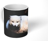 Mok - Koffiemok - Vos - Portret - Wit - Mokken - 350 ML - Beker - Koffiemokken - Theemok