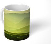 Mok - Toscane - Heuvels - Groen - 350 ML - Beker