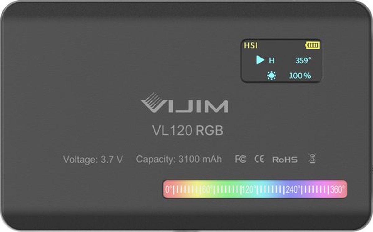 Ulanzi VL120 RGB Multi Color LED-videolamp | bol.com