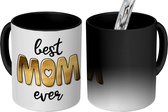 Magische Mok - Foto op Warmte Mokken - Koffiemok - Spreuken - Quotes Best Mom Ever - Moederdag cadeautje - Mama - Magic Mok - Beker - 350 ML - Theemok - Mok met tekst