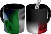 Magische Mok - Foto op Warmte Mokken - Koffiemok - Vlag van Italië - Magic Mok - Beker - 350 ML - Theemok