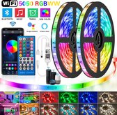 Smart WiFi LED-strip - 5 meter - Incl. App - RGB - Afstandsbediening