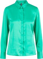 Pieces PCKIMI LS SLIM SHIRT D2D Dames Bright Green - Maat XL