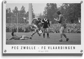 Walljar - PEC Zwolle - FC Vlaardingen '78 II - Muurdecoratie - Plexiglas schilderij