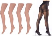 Sarlini - Corrigerende Panty's - 4 Pack - Nude - Maat XL (48/50)